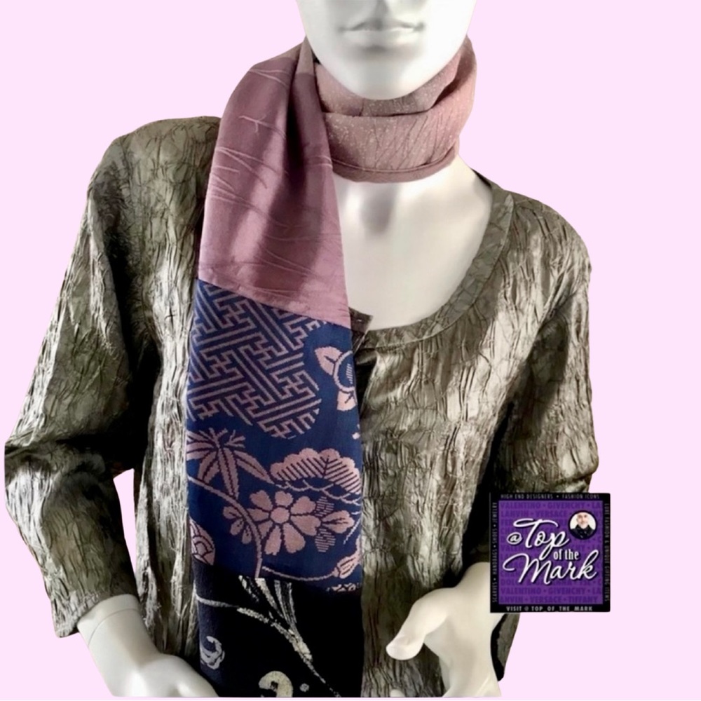 Exquisitely Unique Asian Obi textile wrap 60” x 10”